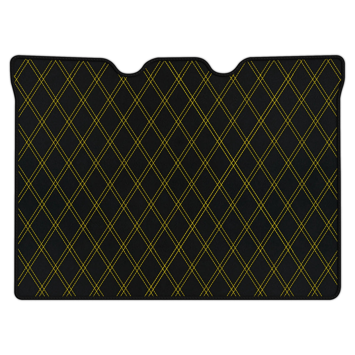 Customizable Leather Trunk Floor Mats with Double Diamond Pattern for Ferrari F430 (2004-2009)