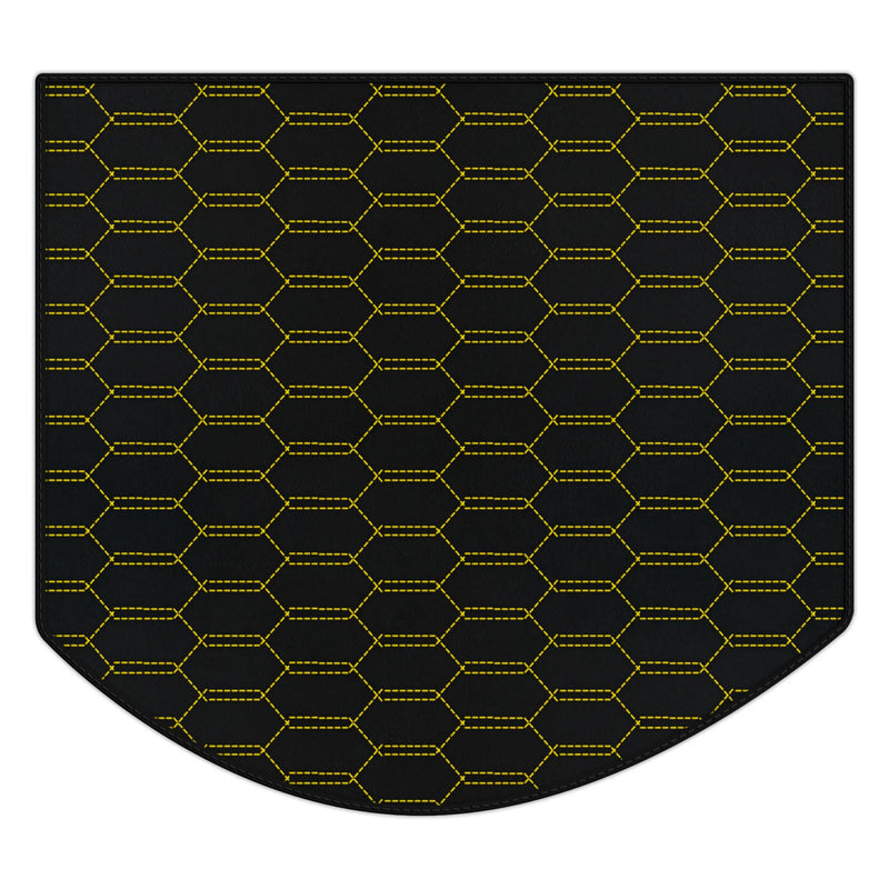Tapis de coffre en cuir sur mesure avec motif hexagonal entrelacé pour Ferrari Testarossa (1984–1996)