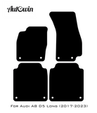 Dark Blue Floor Mats for Audi A8 D5 Long (2017-2023) | ER56 Design - AutoWin