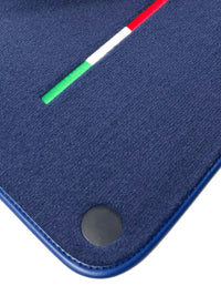 Dark Blue Floor Mats For Ferrari 599 Coupe 2006-2012 Italian Edition - AutoWin