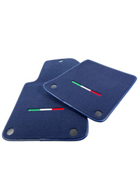 Dark Blue Floor Mats For Ferrari 612 Scaglietti 2005-2011 Italian Edition - AutoWin