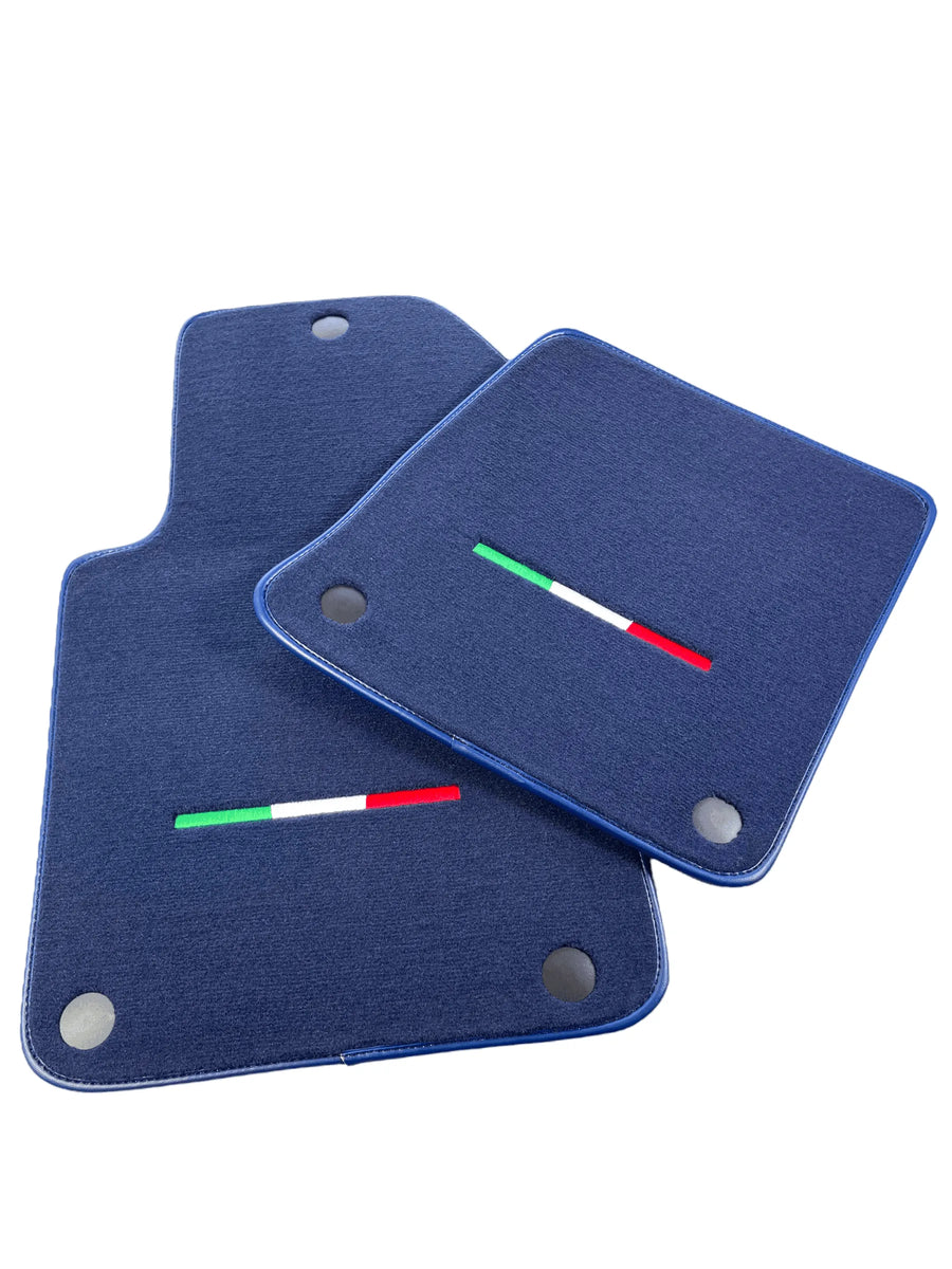 Dark Blue Floor Mats For Ferrari 612 Scaglietti 2005-2011 Italian Edition - AutoWin