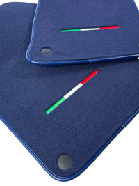 Dark Blue Floor Mats For Ferrari 612 Scaglietti 2005-2011 Italian Edition - AutoWin