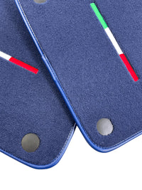 Dark Blue Floor Mats For Ferrari 612 Scaglietti 2005-2011 Italian Edition - AutoWin