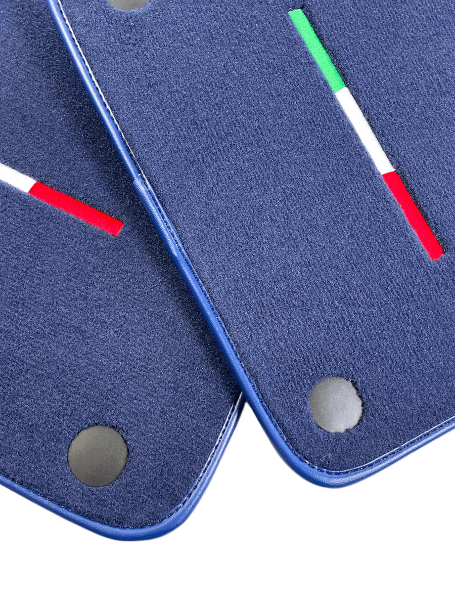 Dark Blue Floor Mats For Ferrari 612 Scaglietti 2005-2011 Italian Edition - AutoWin