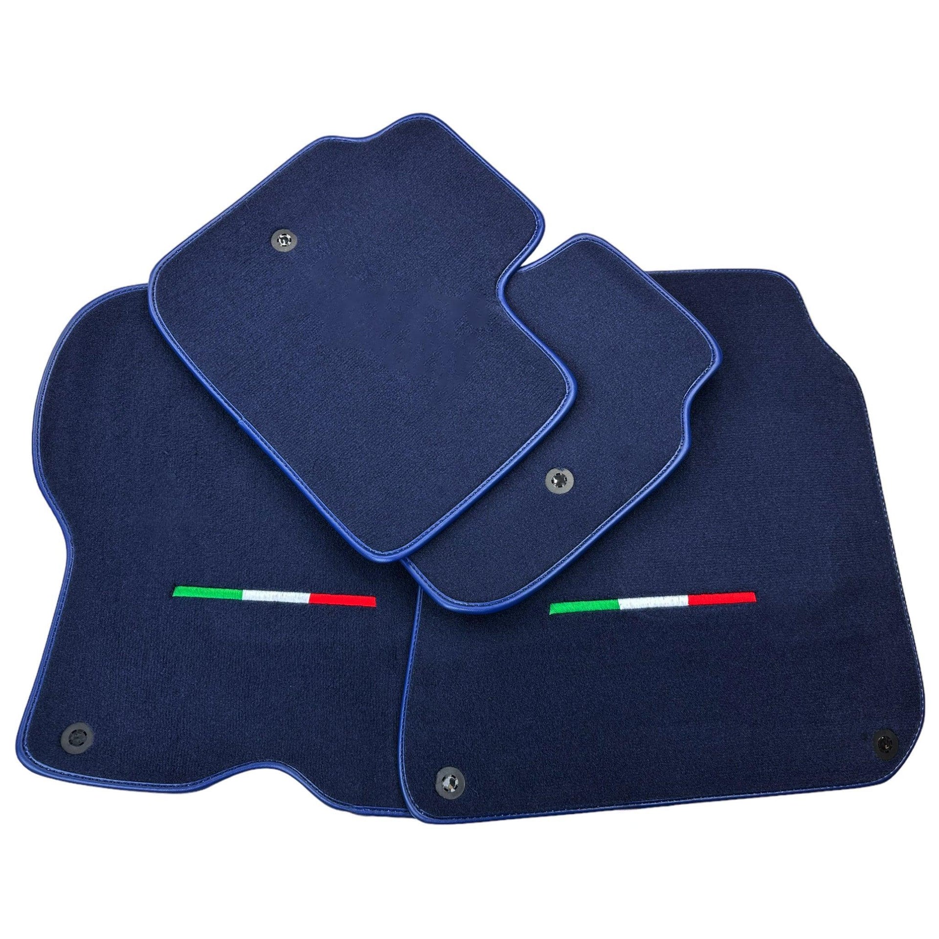Dark Blue Italian Edition Floor Mats for Ferrari GTC4 Lusso 2016-2023