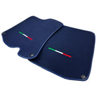 Dark Blue Floor Mats For Ferrari Roma (2021-2024) Italian Edition - AutoWin