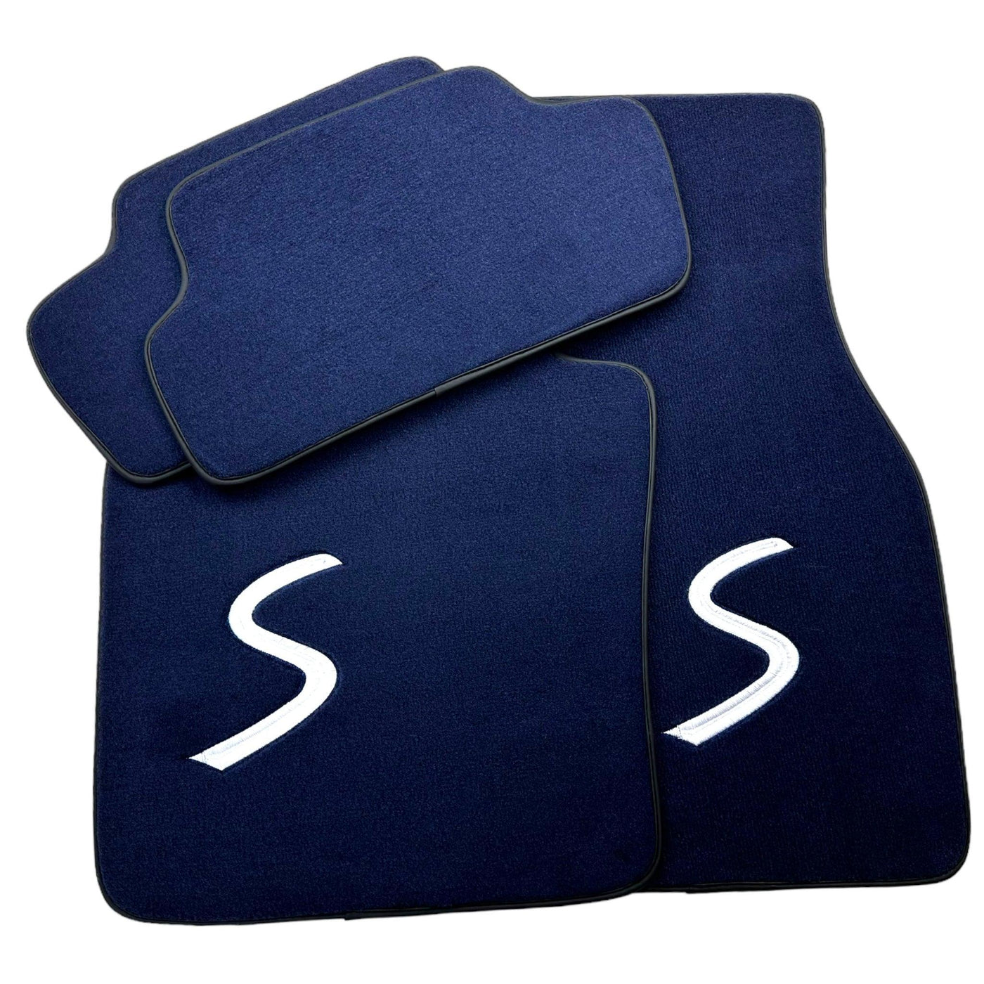 Dark Blue Floor Mats for Mini Cooper / One R53 (2001-2007) Cooper S - AutoWin