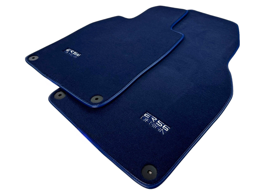Dark Blue Floor Mats for Porsche 718 Boxster (2016-2023) | Er56 Design - AutoWin