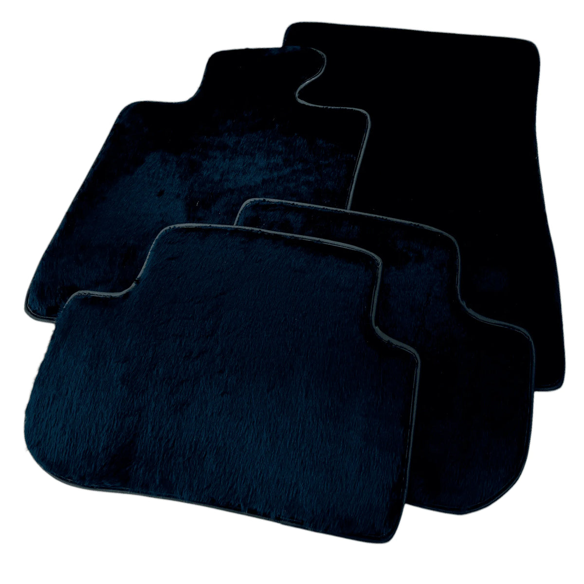 Dark Blue Sheepskin Floor Mats for Rolls-Royce Ghost Series II (2021-2024)