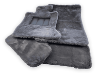 Dark Gray Sheepskin Floor Mats For Rolls Royce Spectre (2023-2024) Er56 Design Brand - AutoWin