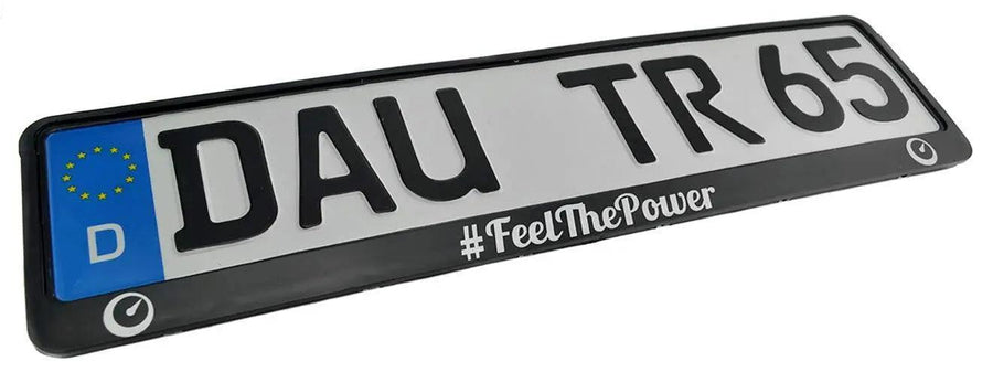 FeelThePower Number Plate Holder Eu Standard Size 52 Cm X 11 Cm - AutoWin