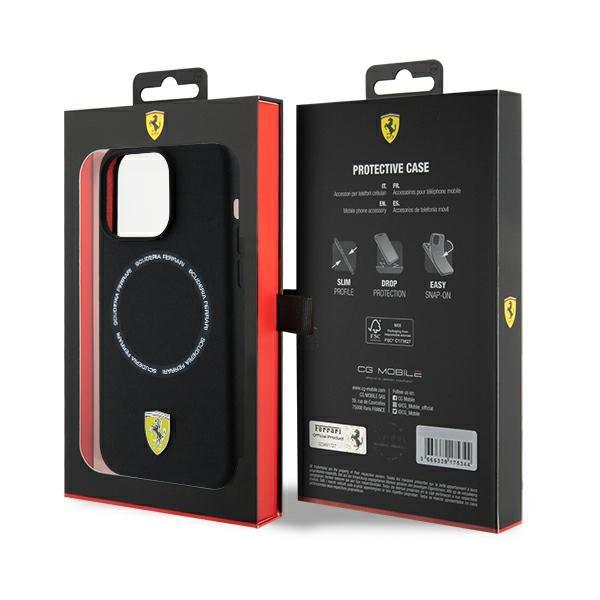 Ferrari Printed Ring MagSafe Hardcase for iPhone 15 Pro Max 6.7" - AutoWin
