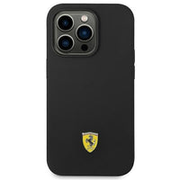 Ferrari Silicone Metal Logo Hardcase for iPhone 14 Pro Max 6.7" - AutoWin