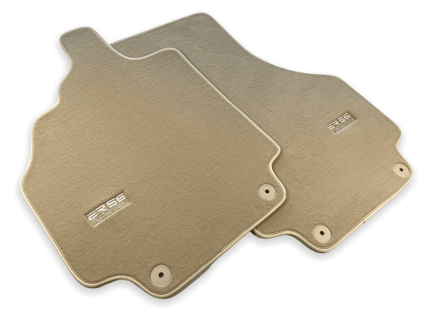 Floor Mats for Audi R8 (2007-2015) Beige Carpet ER56 Design - AutoWin