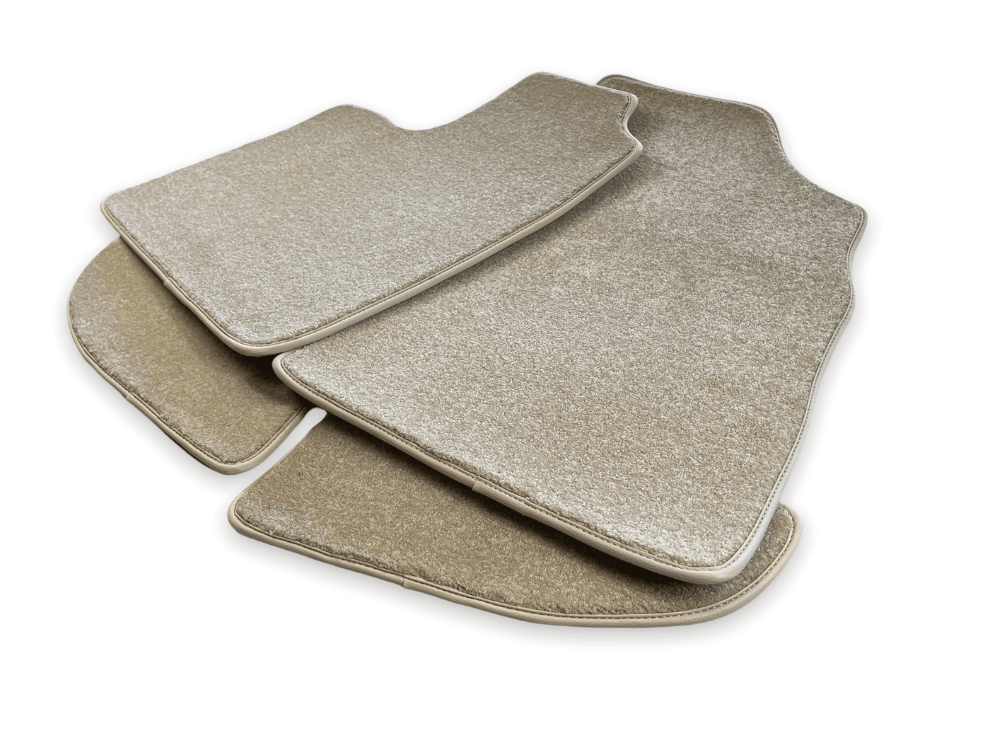 Floor Mats For Bentley Continental GTC (2011-2018) Beige Luxury Quality - AutoWin
