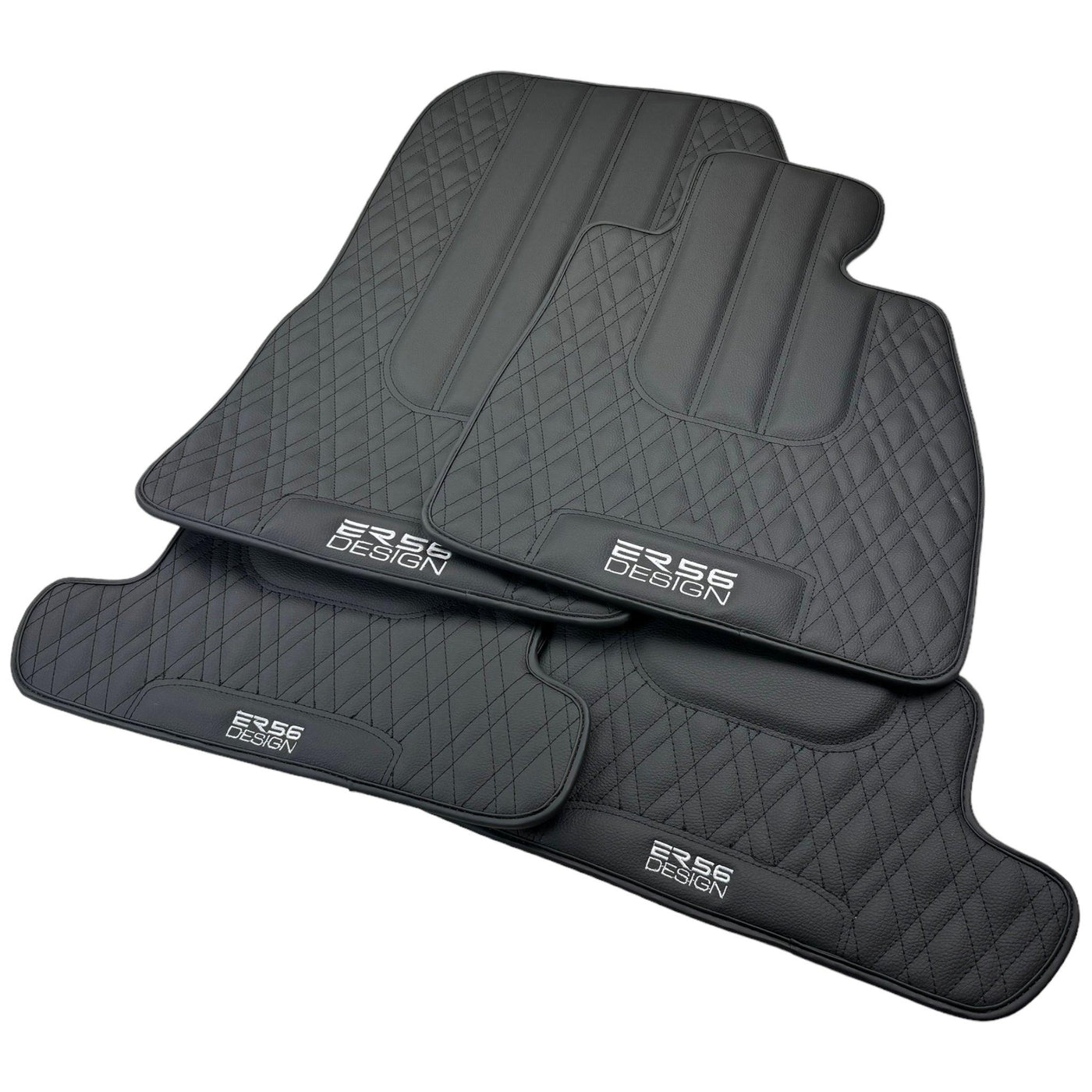 Floor Mats For BMW 8 Series G15 2-door Coupe Black Leather Er56 Design - AutoWin