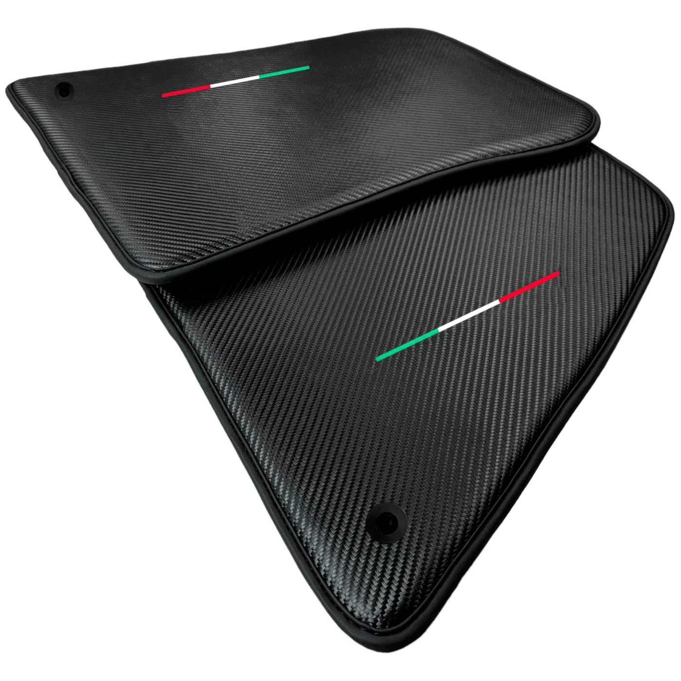 Floor Mats for Ferrari SF90 Stradale (2019-2024) Made From Carbon Fiber Leather - AutoWin