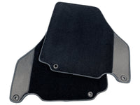 tappetini auto per Ferrari 360 Modena 1999-2005 Neri con pelle in fibra di carbonio - AutoWin