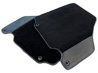 tappetini auto per Ferrari 360 Modena 1999-2005 Neri con pelle in fibra di carbonio - AutoWin