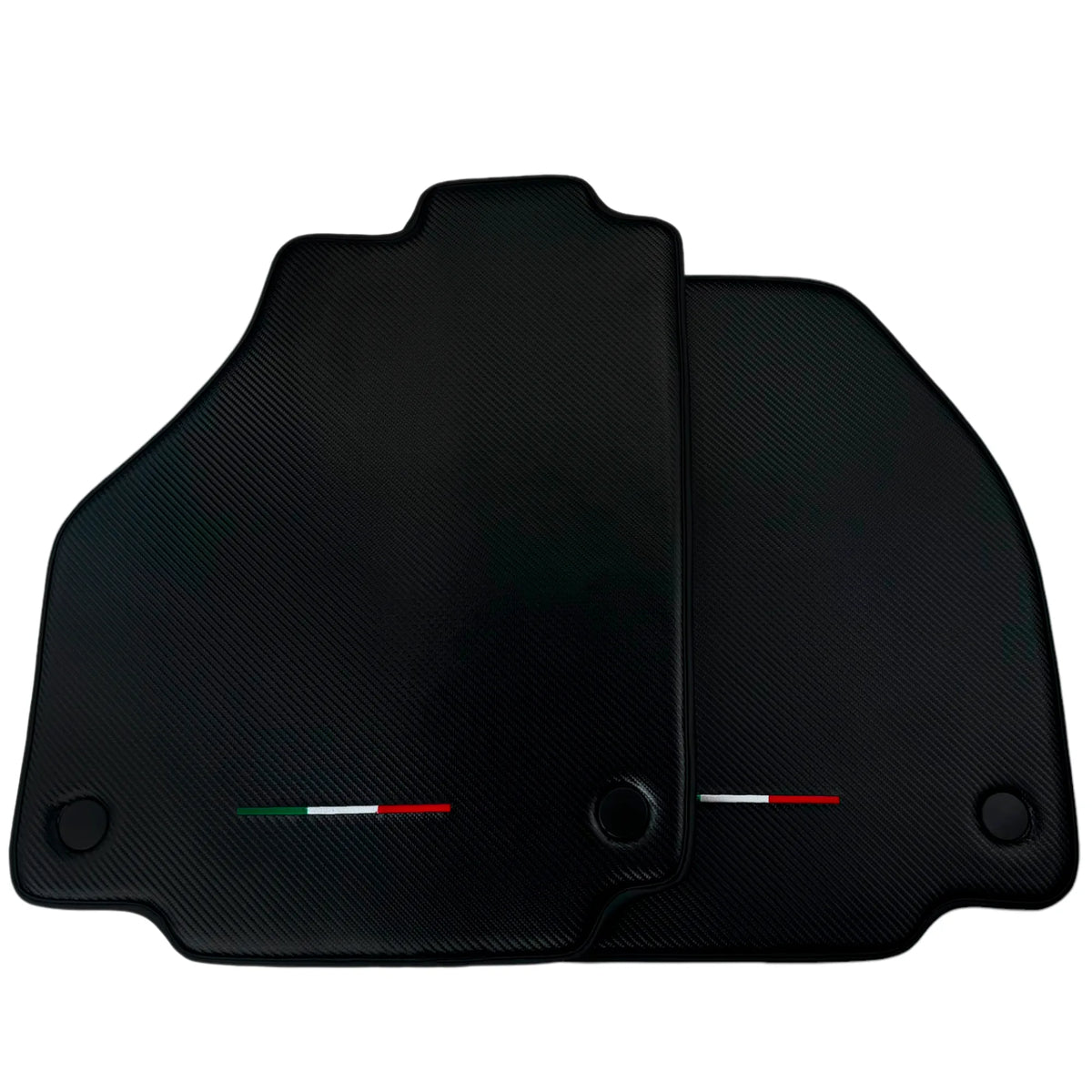 Floor Mats for Ferrari 458 Italia (2009-2015) Carbon Fiber Leather Autowin Brand Italian Edition