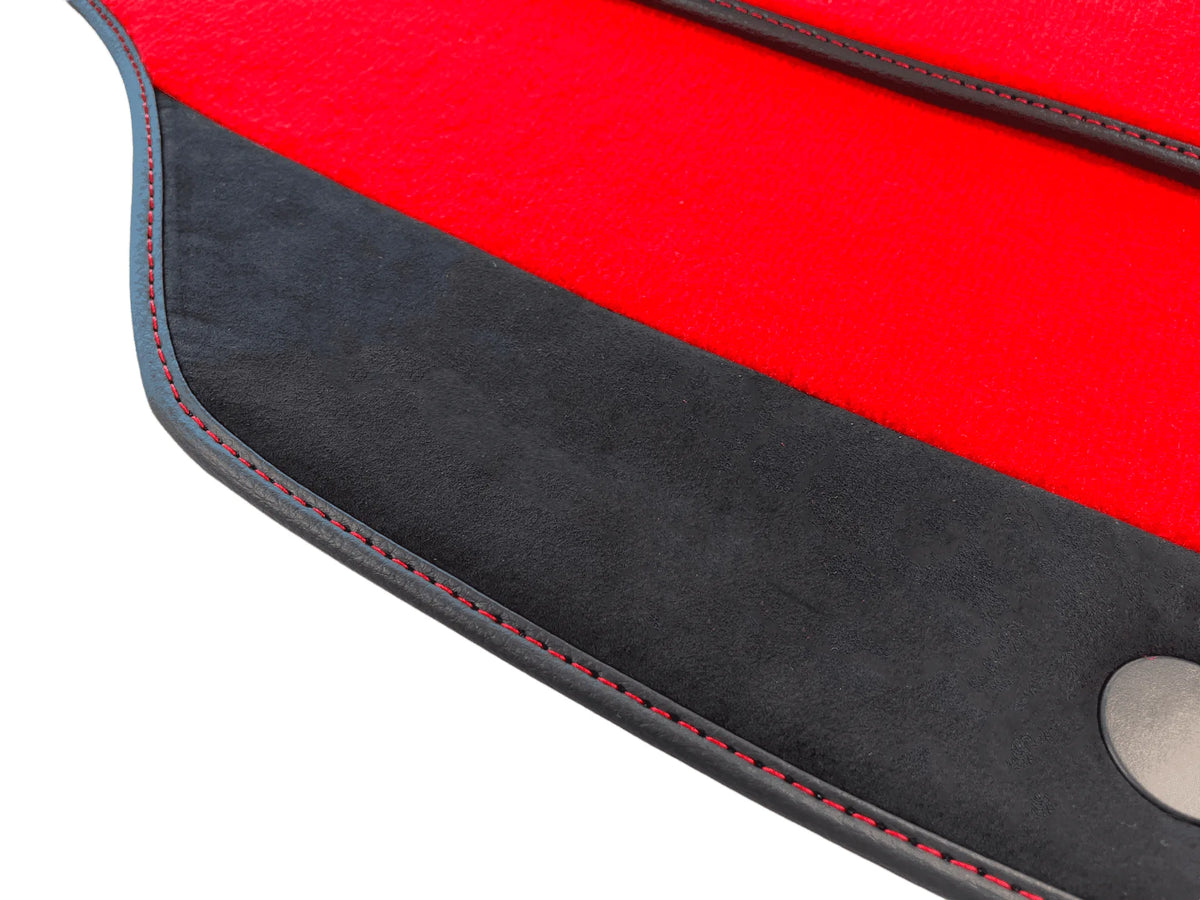 Floor Mats For Ferrari 458 Italia (2009-2015) Red Carpet And Alcantara Leather