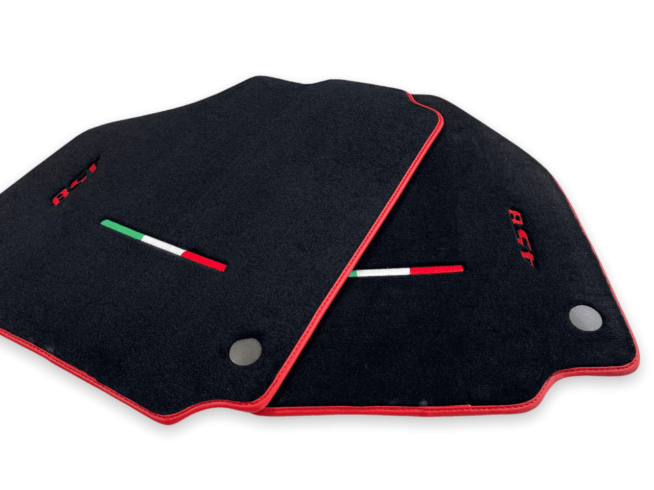 Floor Mats For Ferrari 458 Italia (2009-2015) Red Trim - AutoWin