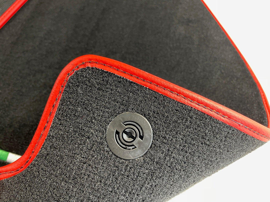 Floor Mats For Ferrari 458 Italia (2009-2015) Red Trim - AutoWin