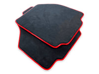 Floor Mats For Ferrari 458 Speciale (2012-2015) Alcantara Leather Red Trim