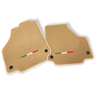 Floor Mats For Ferrari 458 Italia (2009-2015) Beige Autowin Brand Italian Edition - AutoWin