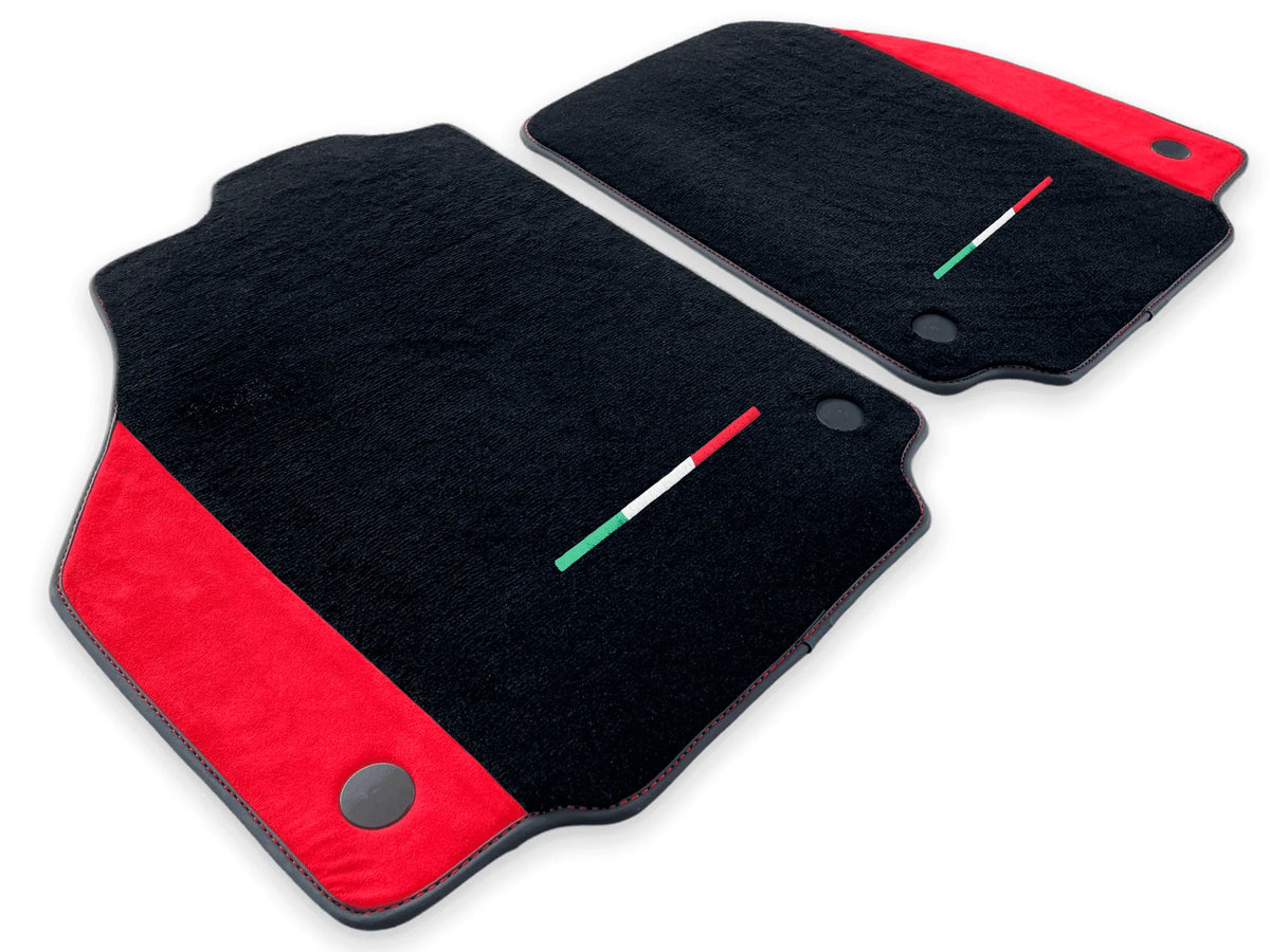 Floor Mats For Ferrari 458 Spider 2012-2015 Red Alcantara Leather