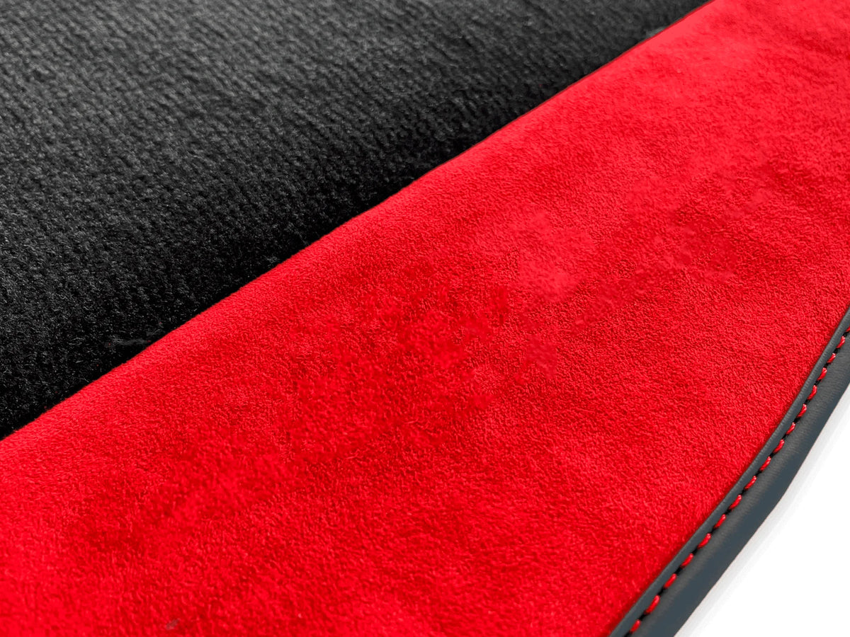 Floor Mats For Ferrari 458 Spider 2012-2015 Red Alcantara Leather
