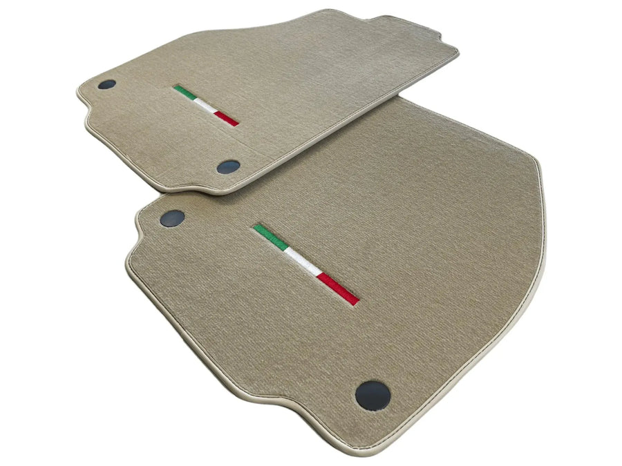 tappetini auto per Ferrari 488 2015-2022 Beige Edizione Autowin Italiana