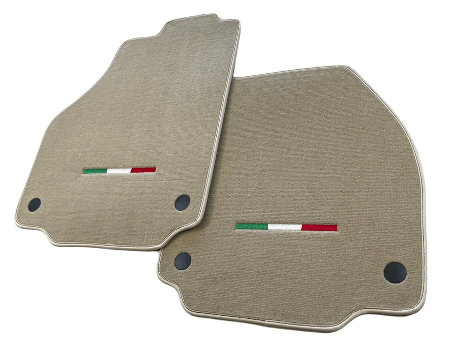 tappetini auto per Ferrari 488 2015-2022 Beige Edizione Autowin Italiana