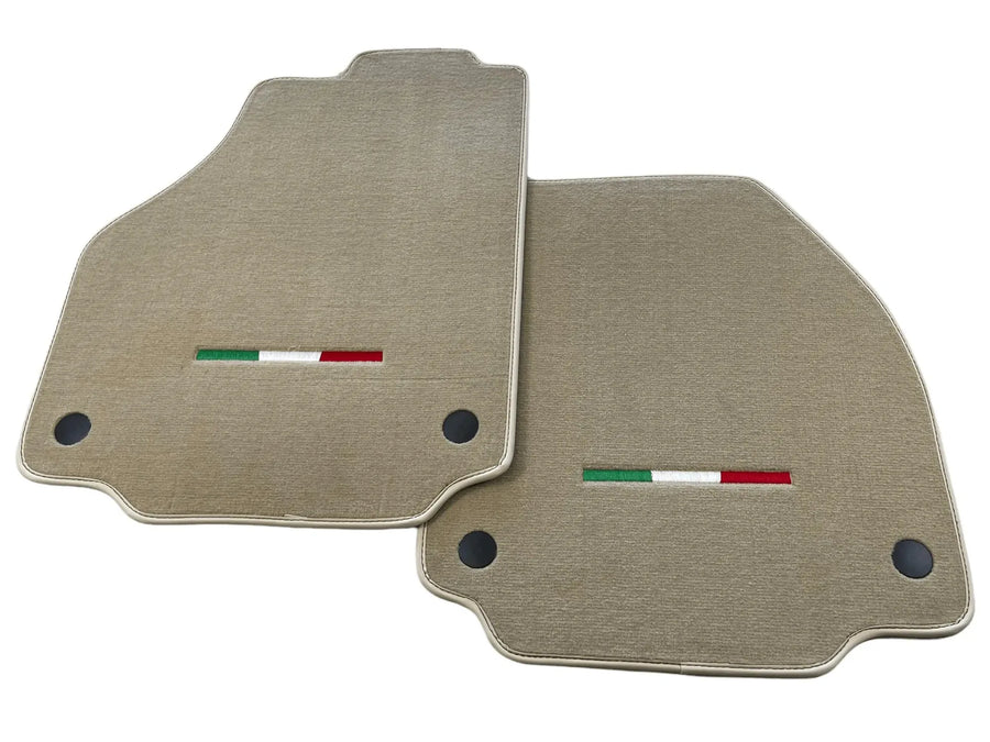 tappetini auto per Ferrari 488 2015-2022 Beige Edizione Italiana Autowin