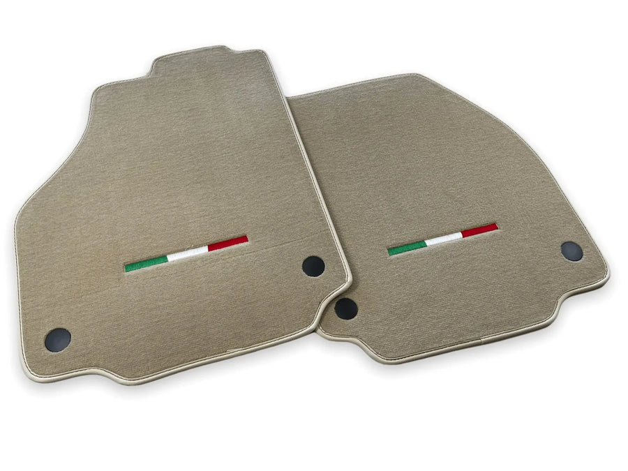 tappetini auto per Ferrari 488 2015-2022 Beige Edizione Italiana Autowin