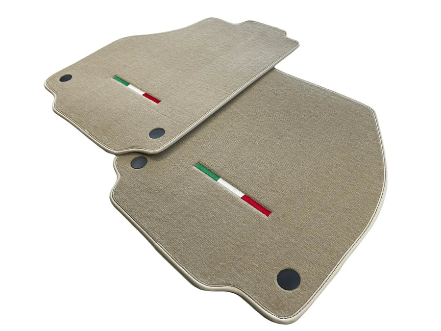 tappetini auto per Ferrari 488 2015-2022 Beige Edizione Autowin Italiana