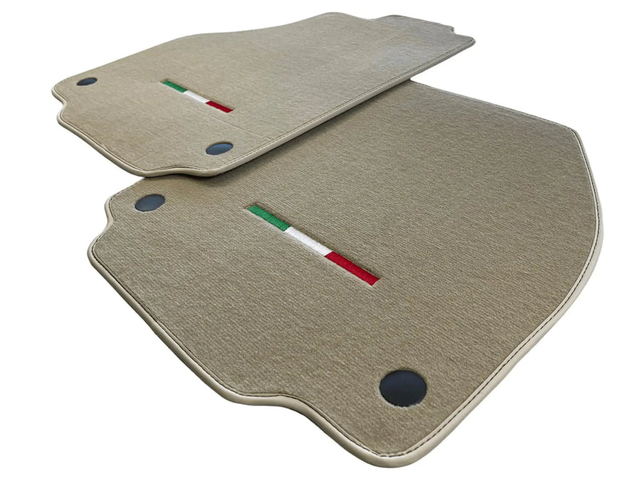tappetini auto per Ferrari 488 2015-2022 Beige Edizione Autowin Italiana
