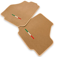 Floor Mats For Ferrari 488 Pista Spider (2019-2021) Beige Autowin Brand Italian Edition
