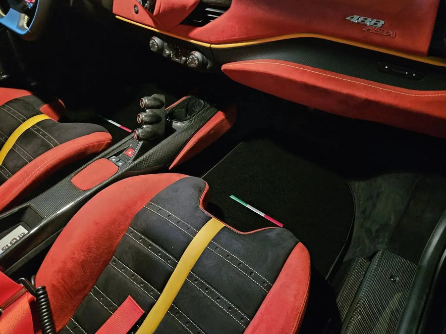 Floor Mats For Ferrari 488 Spider (2016-2022) AutoWin Brand IT Edition
