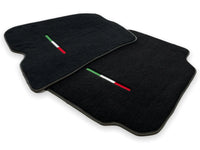 Floor Mats For Ferrari 812 Superfast Black Tailored Carpets With Italian Emblem