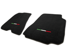 Floor Mats For Ferrari F12 Berlinetta Black Tailored Carpets With Italian Emblem - AutoWin