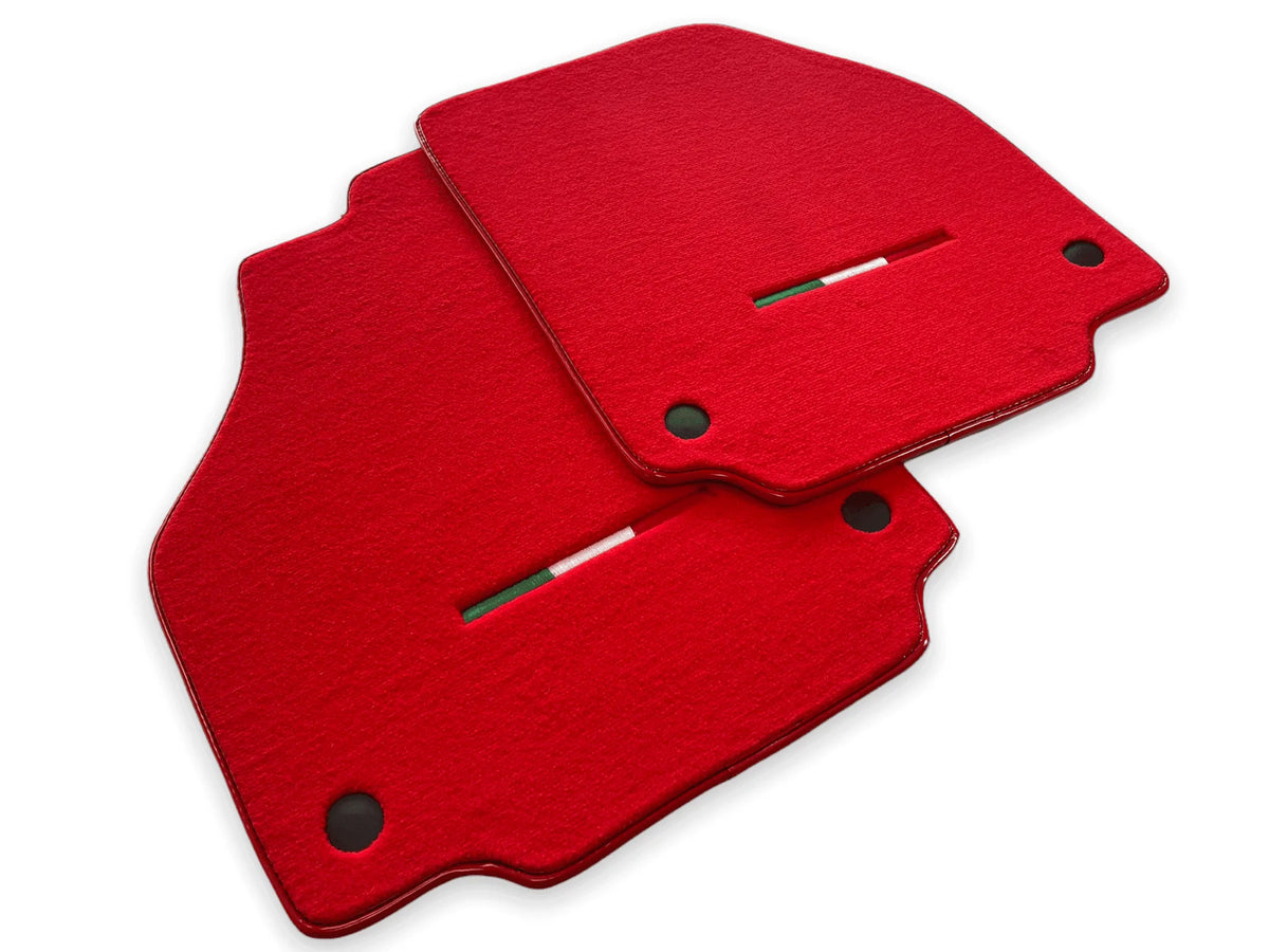 Floor Mats For Ferrari F8 Spider 2019-2022 Red Italian Edition