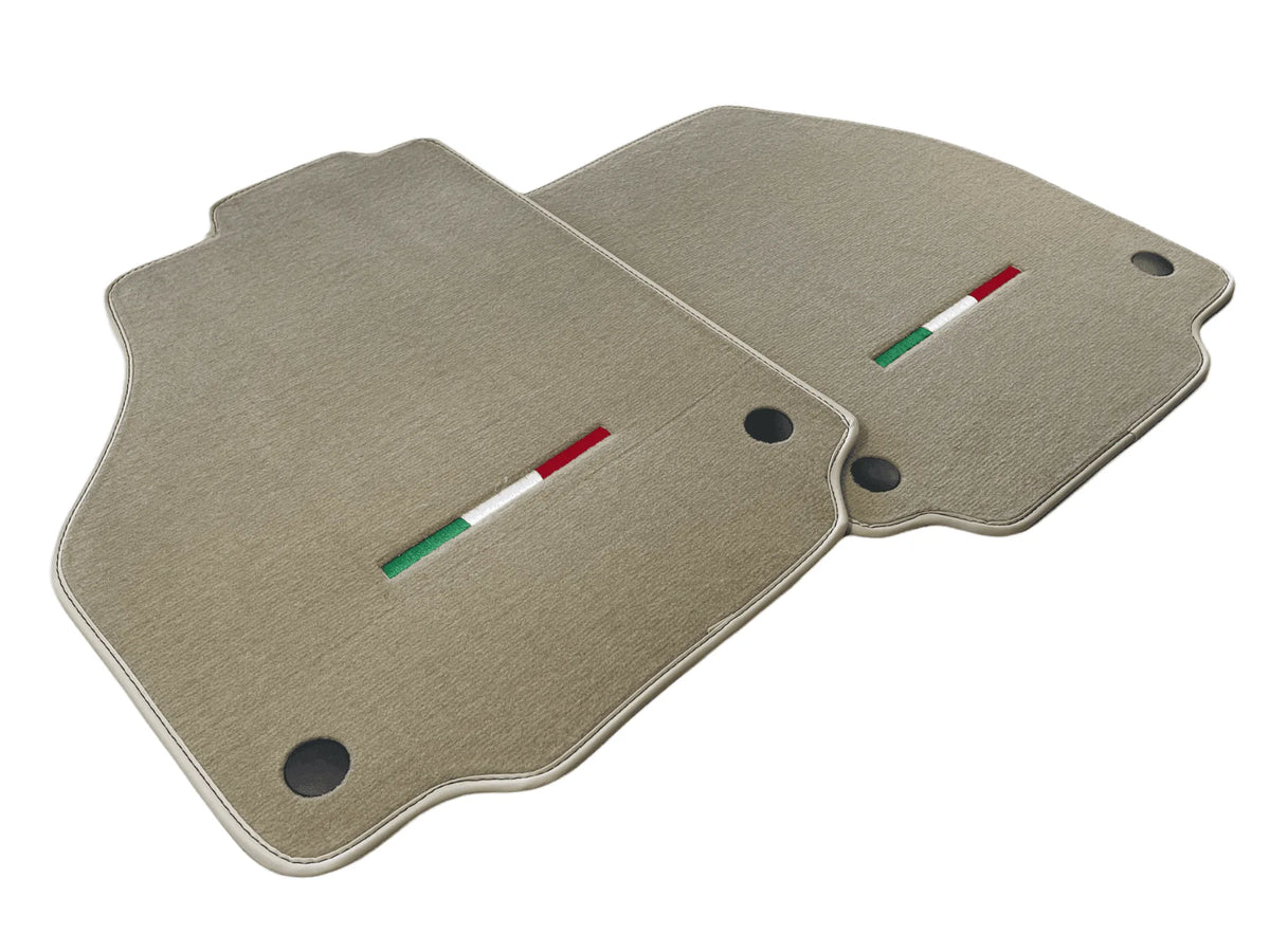 Floor Mats For Ferrari F8 Spider 2019-2023 Beige Italian Edition