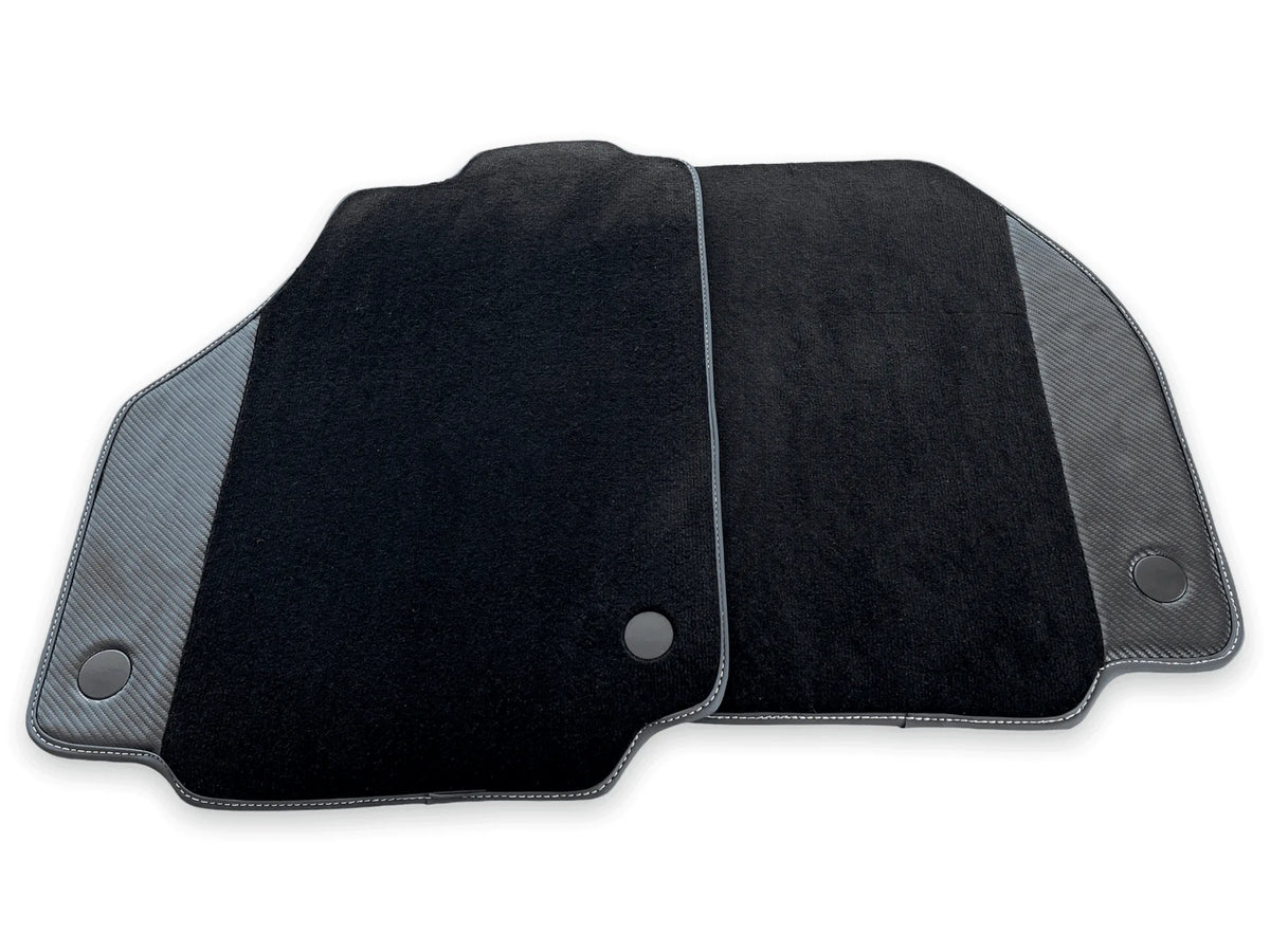 Floor Mats For Ferrari F8 Tributo 2019-2022 With Carbon Leather - AutoWin