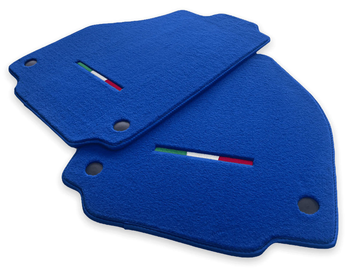 Floor Mats For Ferrari F8 Tributo 2019-2023 Blue Italian Edition - AutoWin