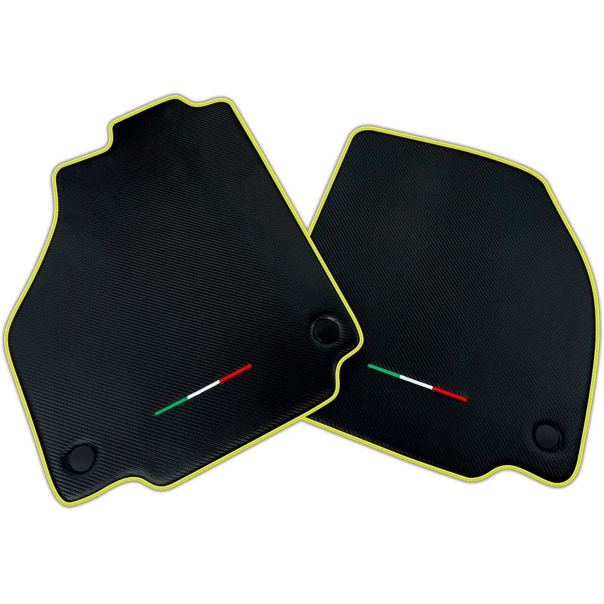 Floor Mats For Ferrari F8 Tributo (2019-2023) Carbon Fiber AutoWin Brand Italian Edition