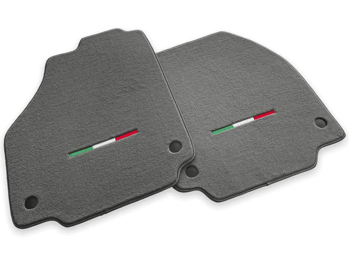 Floor Mats For Ferrari F8 Tributo (2019-2023) Gray Italian Edition - AutoWin