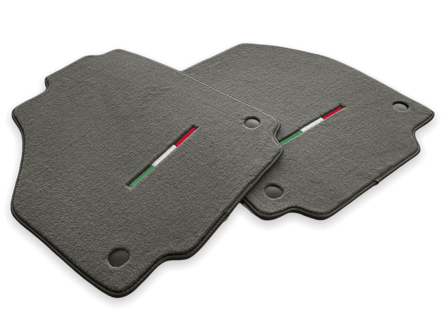 Floor Mats For Ferrari F8 Tributo (2019-2023) Gray Italian Edition - AutoWin