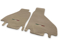 Floor Mats For Ferrari Testarossa 1984–1996 Beige Autowin Brand Italy Edition - AutoWin
